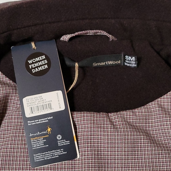 Smartwool Women's Wool Chocolate Banff Jacket - Picture 5 of 12